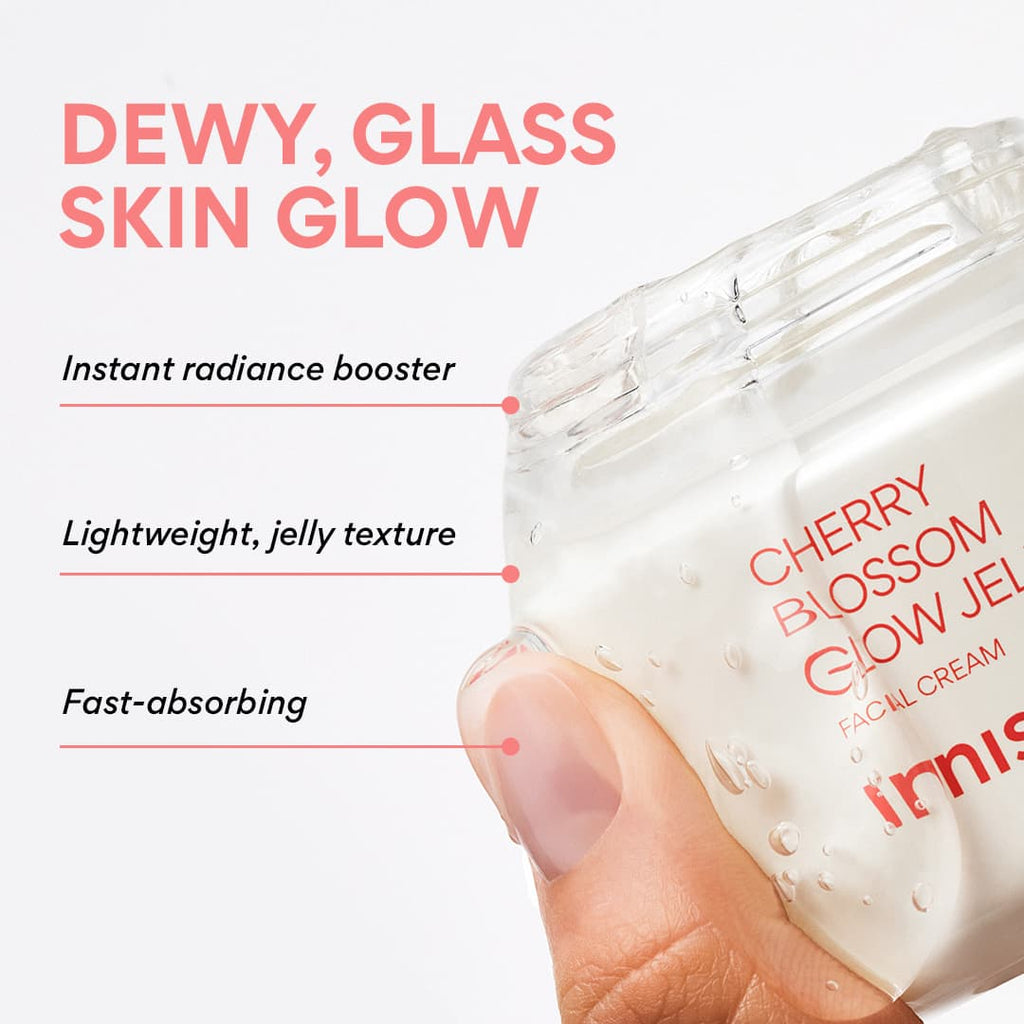Innisfree Jejus Cherry Blossom Glow Jelly Cream Ultimate Moisturizer for Radiant Skin