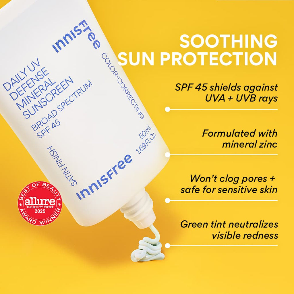 Innisfree Daily Sun Care Defense Mineral Sun Care Daily Sun Care with Color Correcting