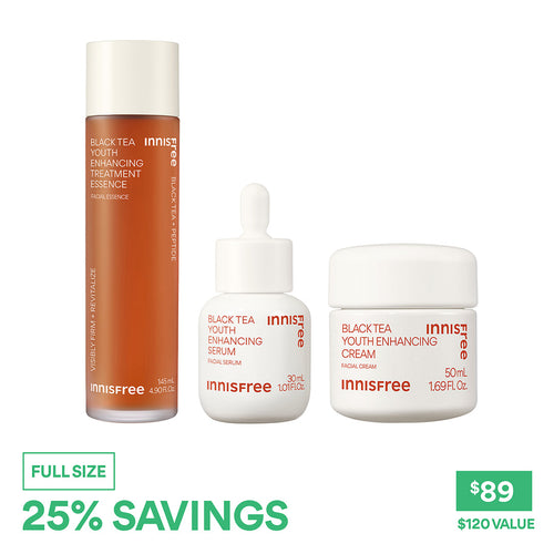 Innisfree Black Tea Firming Routine