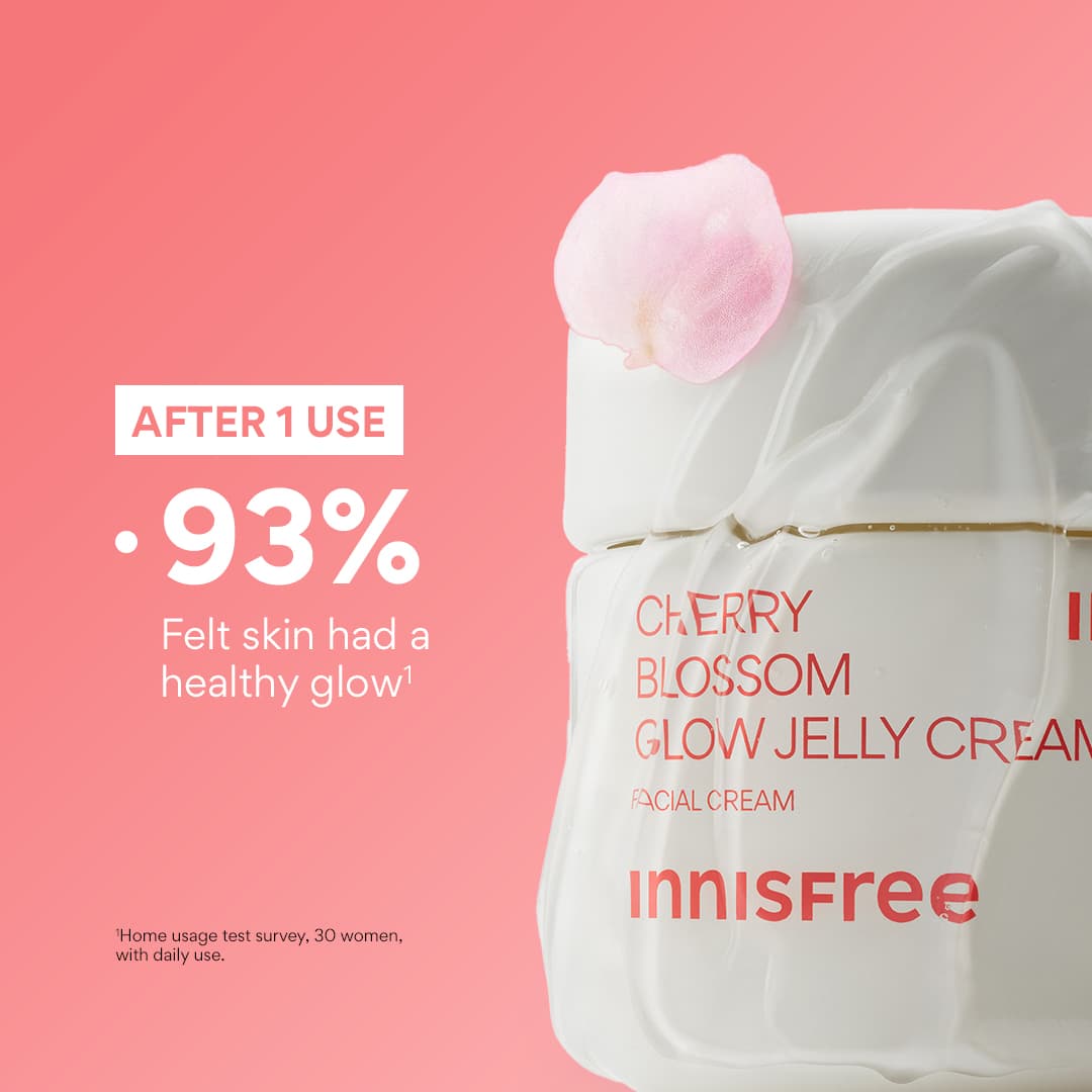 Innisfree Jejus Cherry Blossom Glow Jelly Cream Ultimate Moisturizer for Radiant Skin
