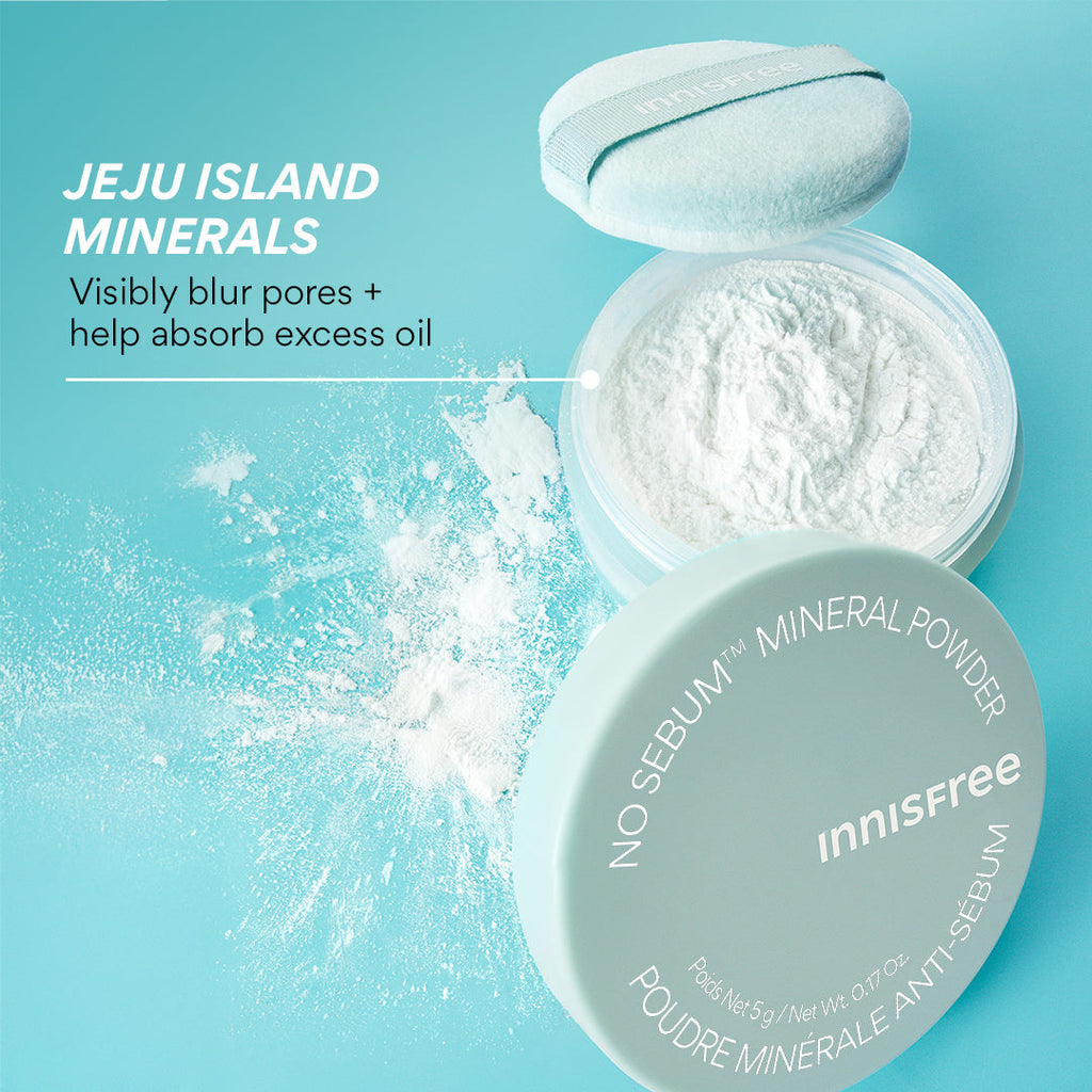 Innisfree Oil Control Mineral Powder - Loose and Pressed Powder