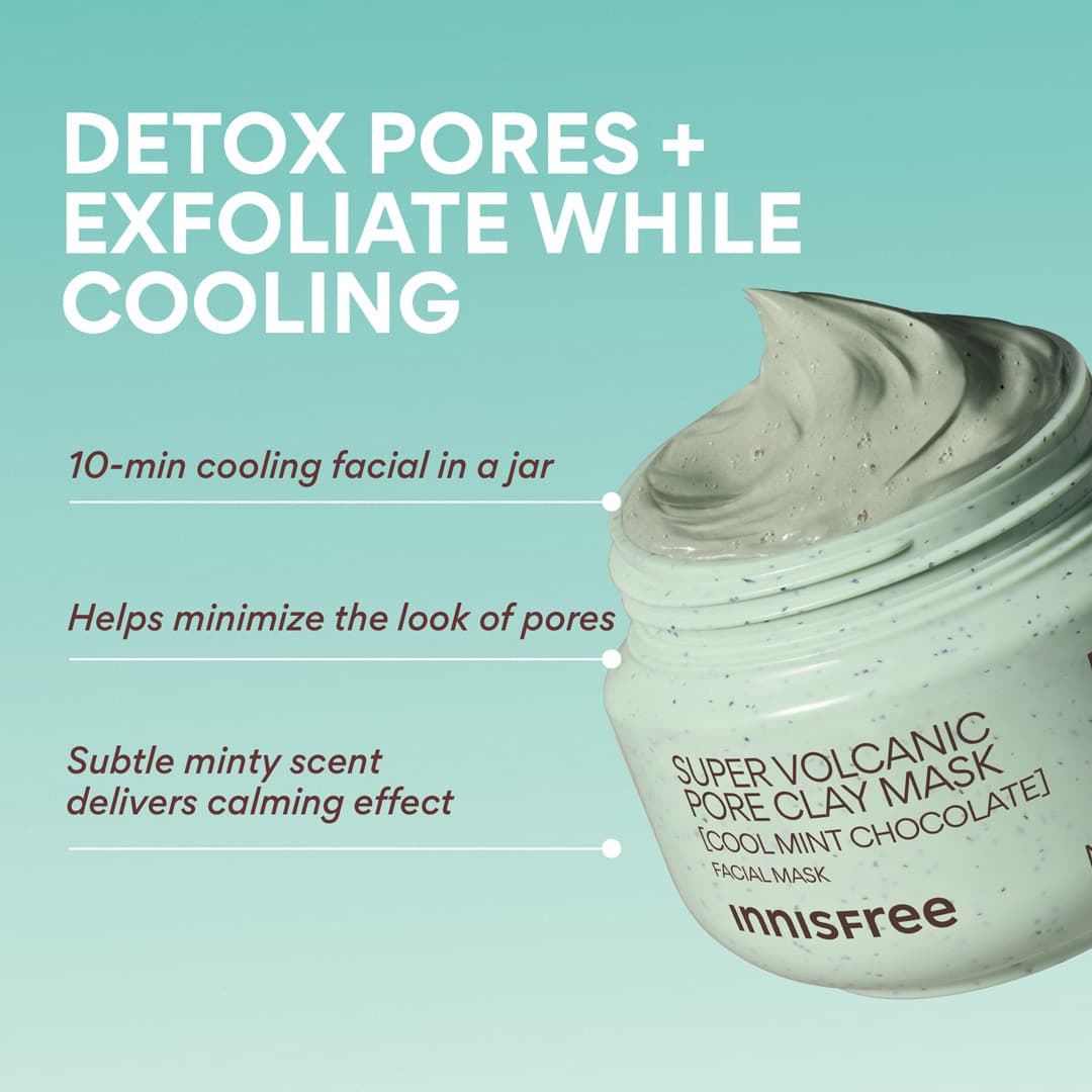 Innisfree Super Volcanic Clarifying Clay Mask Deep Cleanse and Fresh-Looking Skin