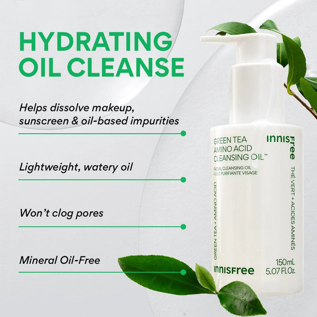 Innisfree Green Tea Mini Double Cleanse and Hydrate Trio