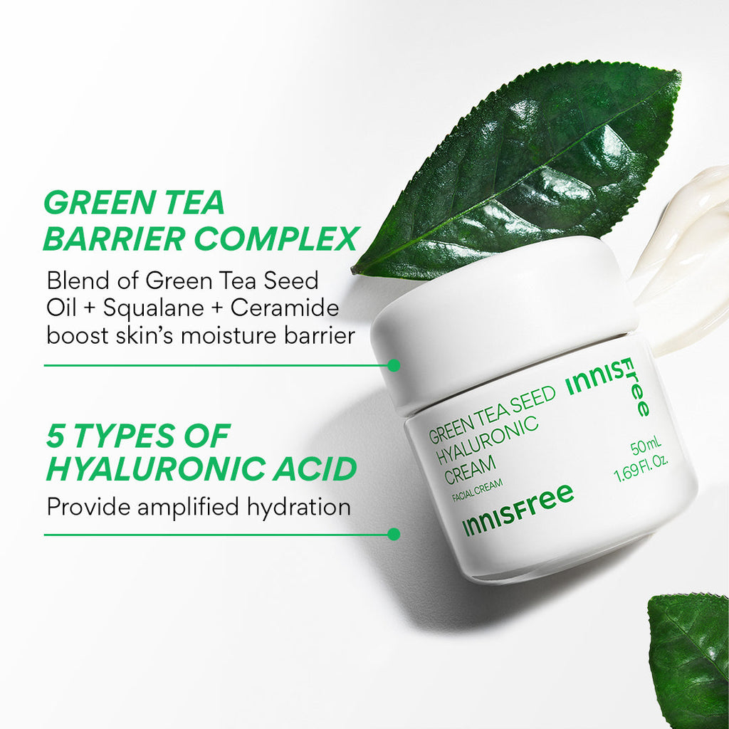 Innisfree Green Tea Seed Hyaluronic Acid Cream Face Moisturizer