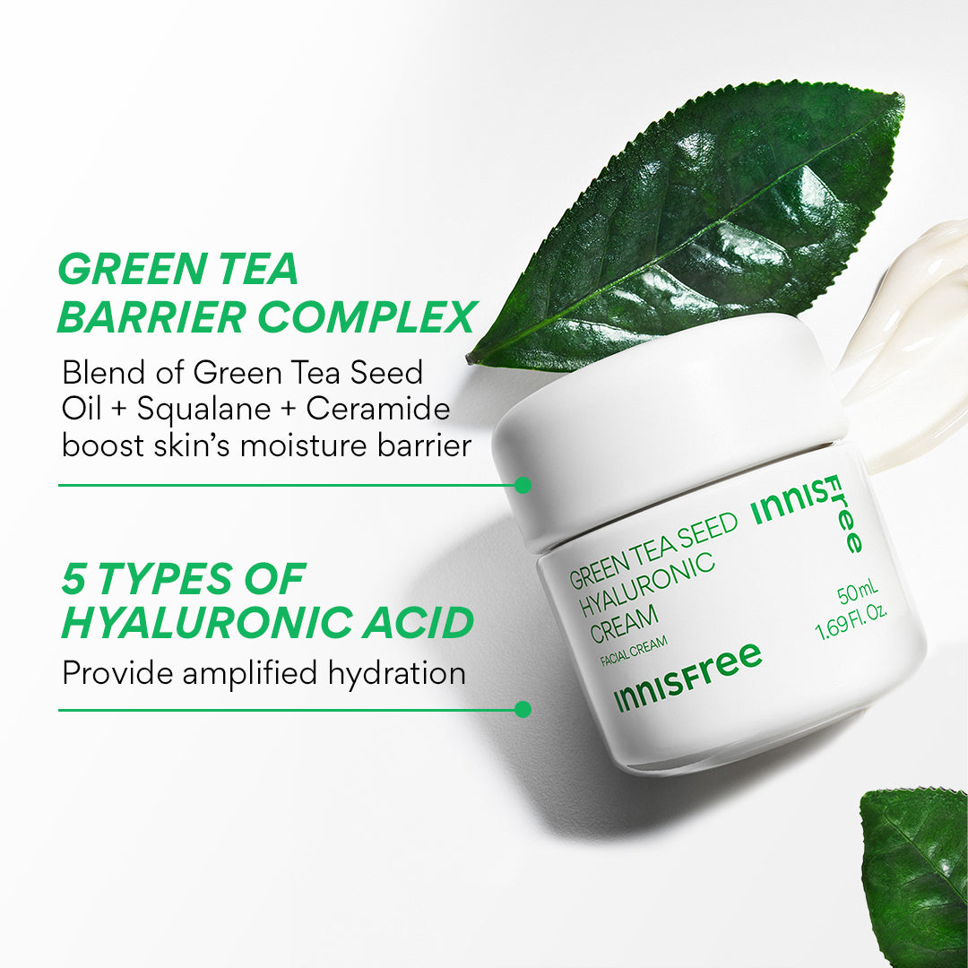 Innisfree Green Tea Seed Hyaluronic Acid Cream Face Moisturizer