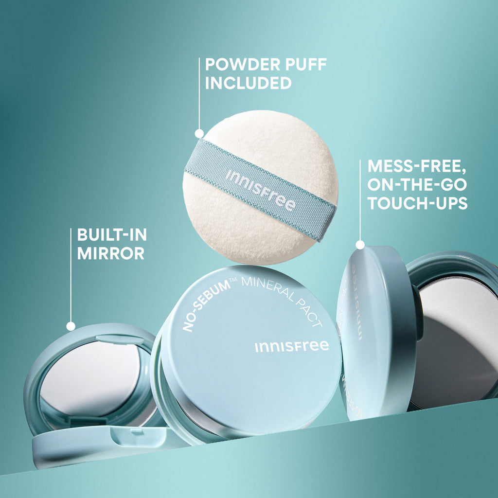 Innisfree Oil Control Mineral Powder - Loose and Pressed Powder