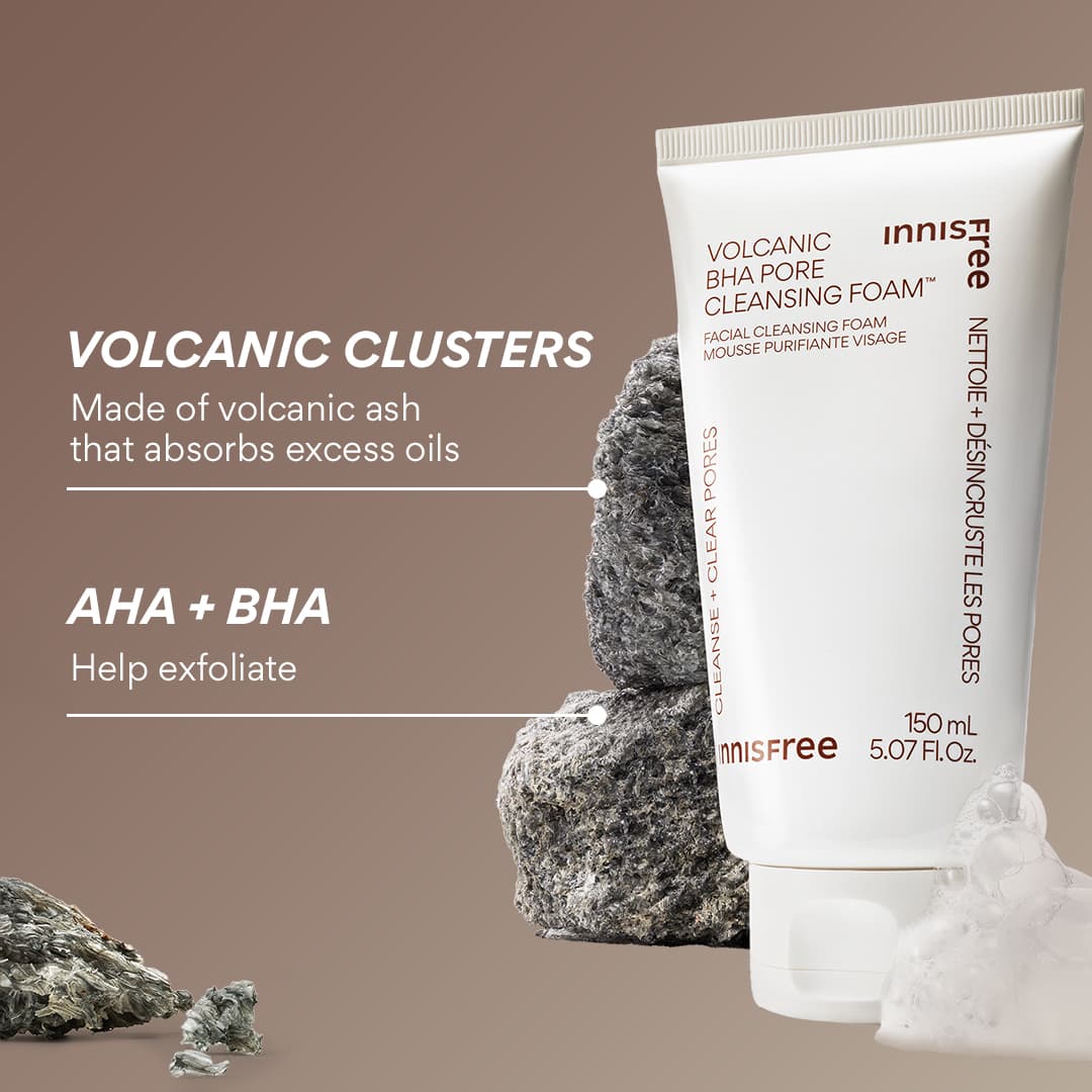 Innisfree Volcanic Clarifying Care Texture-Refining Cleanse Foam Cleanser