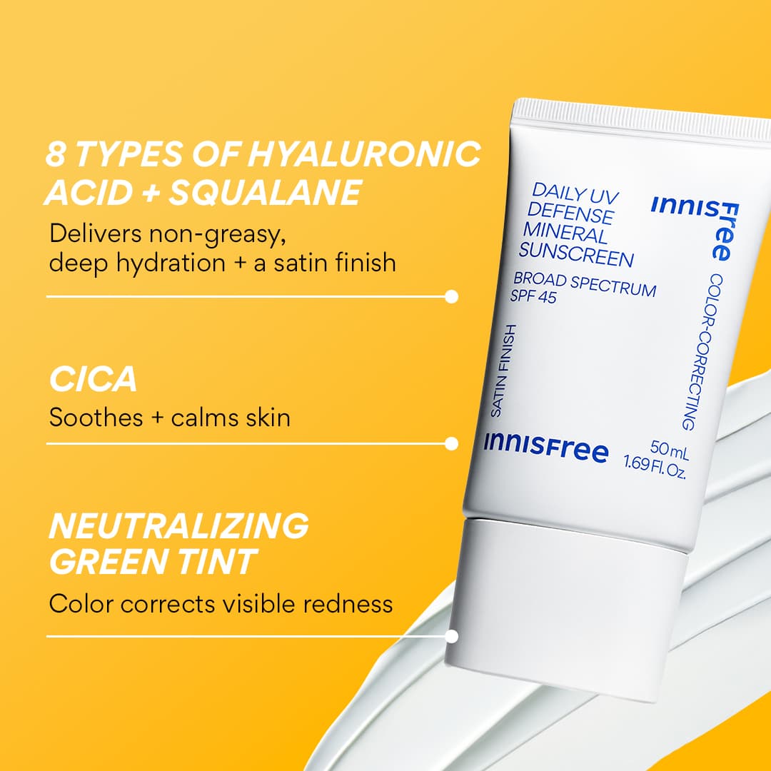 Innisfree Daily Sun Care Defense Mineral Sun Care Daily Sun Care with Color Correcting