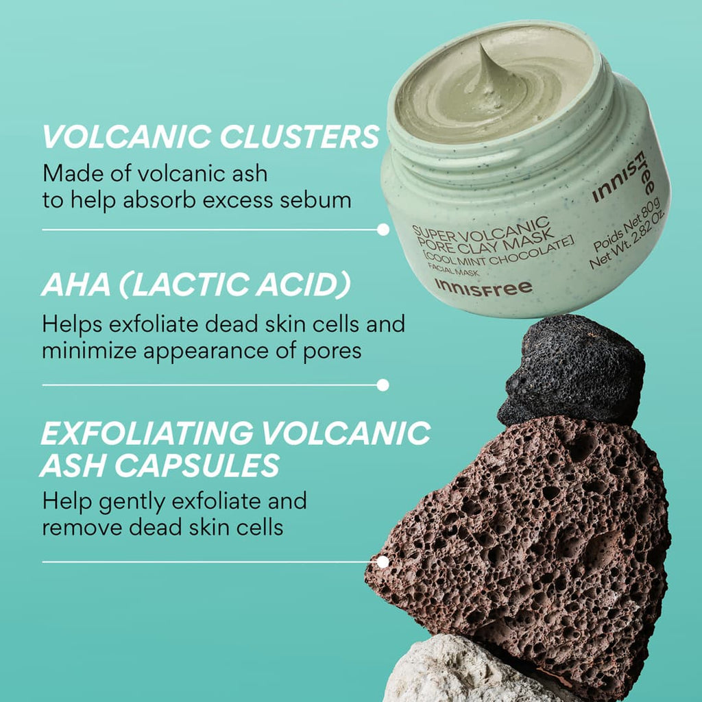Innisfree Super Volcanic Clarifying Clay Mask Deep Cleanse and Fresh-Looking Skin