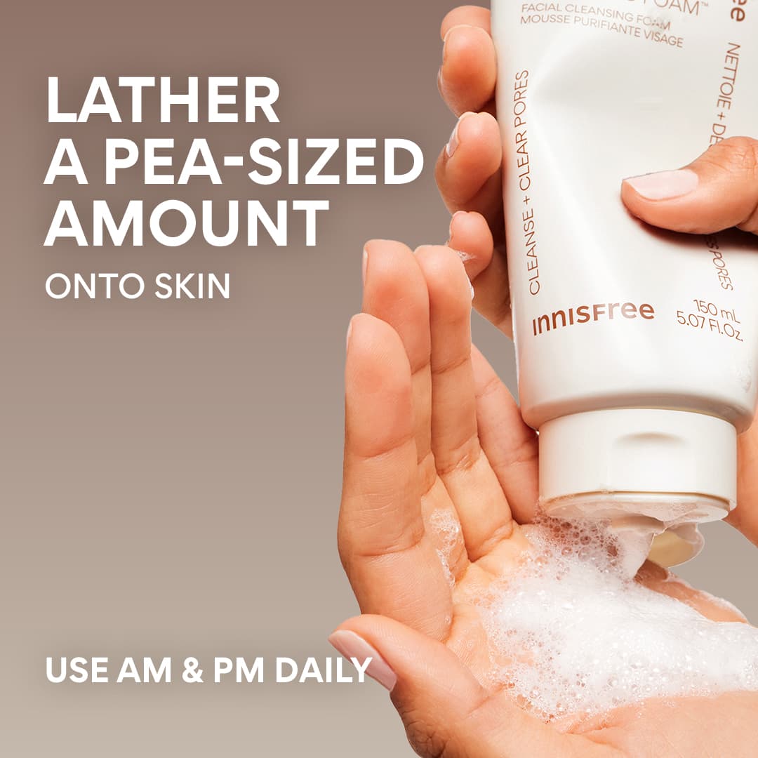 Innisfree Volcanic Clarifying Care Texture-Refining Cleanse Foam Cleanser