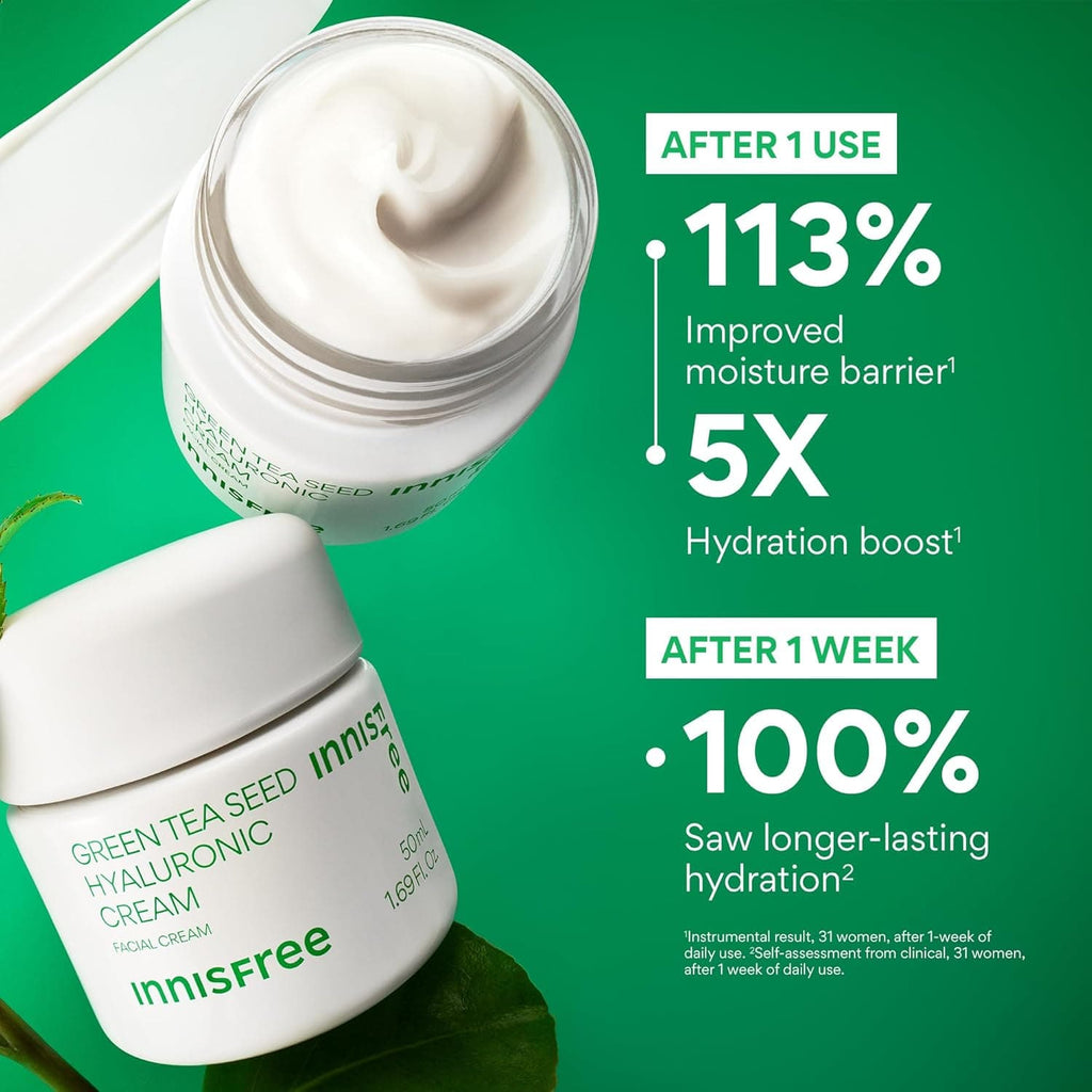 Innisfree Super Charged Green Tea Healthy Barrier Duo Set
