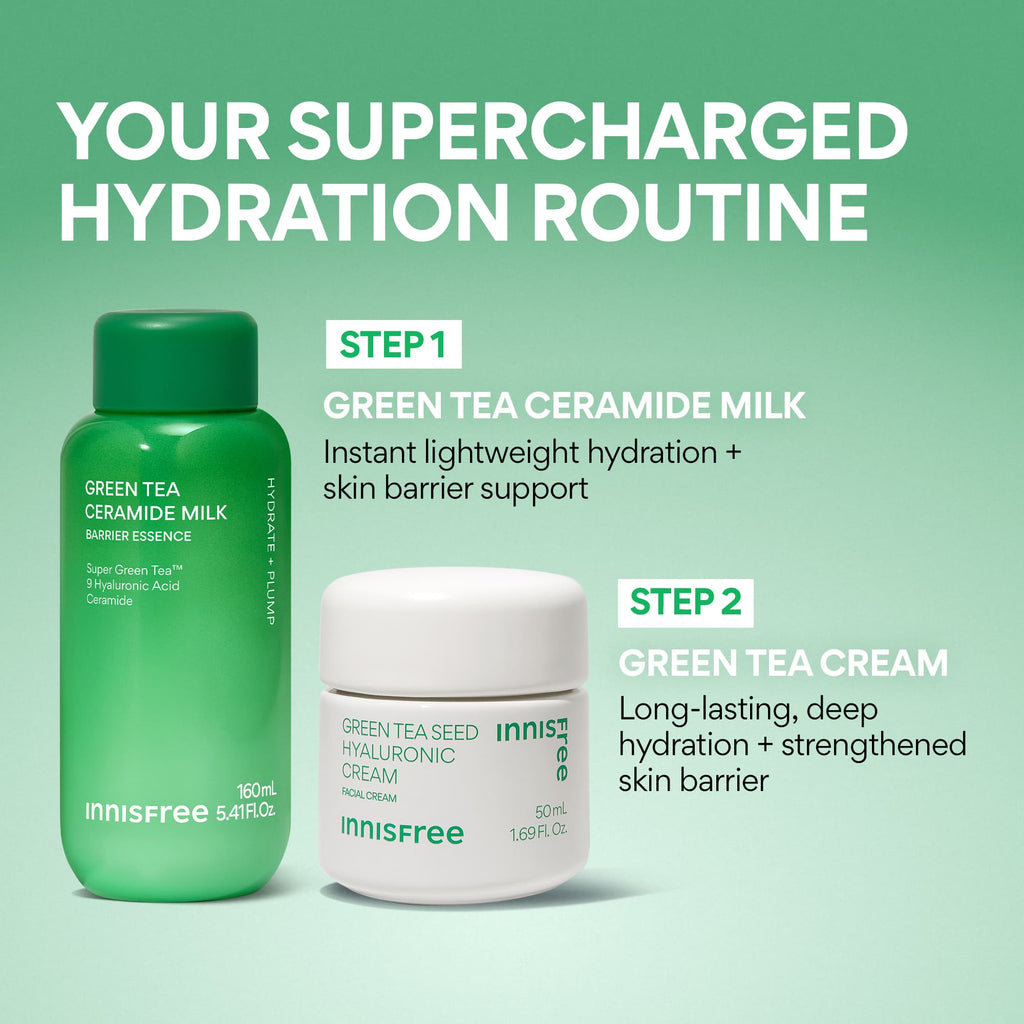 Innisfree Super Charged Green Tea Healthy Barrier Duo Set