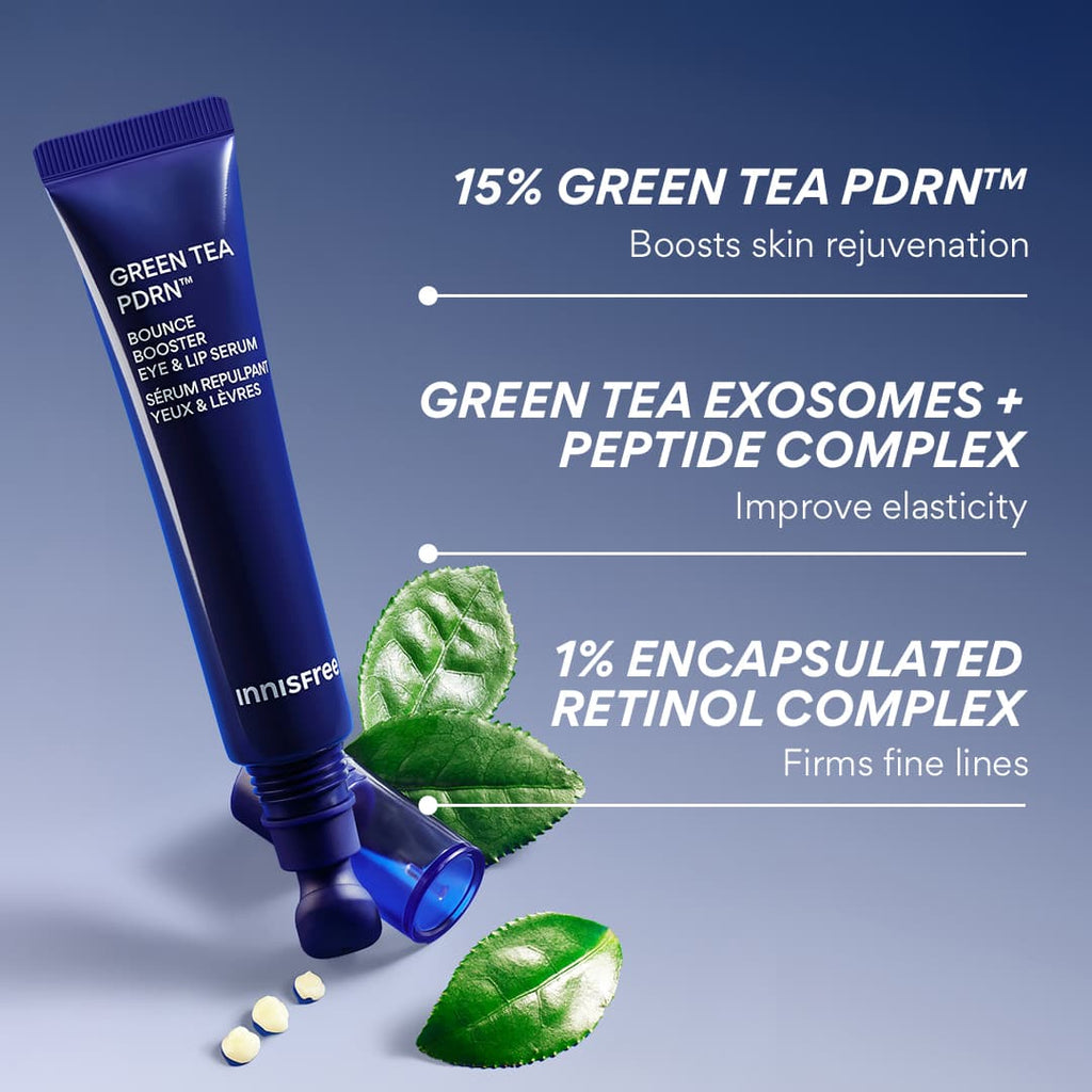 Innisfree Green Tea Peptide Complex Bounce Booster Eye and Lip Serum
