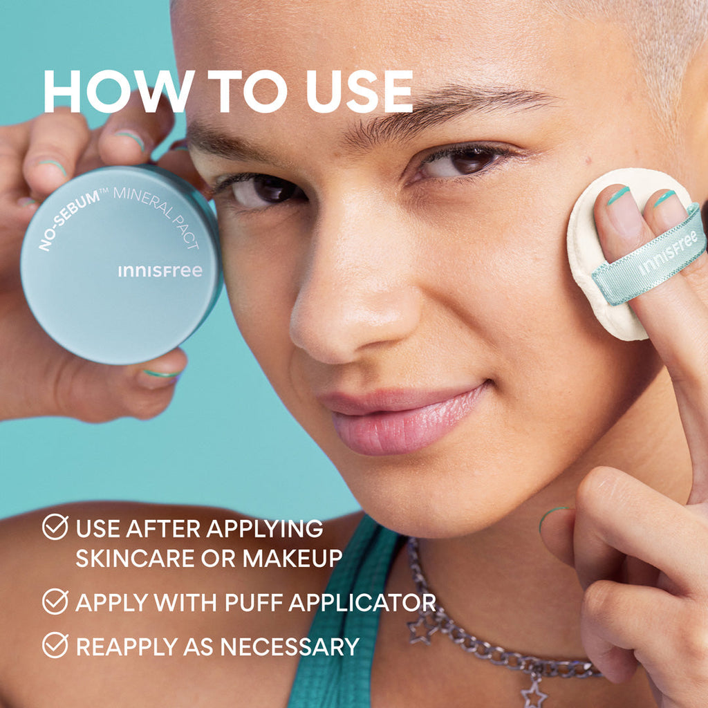 Innisfree Oil Control Mineral Powder - Loose and Pressed Powder
