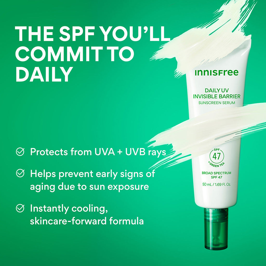 Innisfree Daily Sun Care Invisible Barrier Daily Sun Care Serum with Green Tea