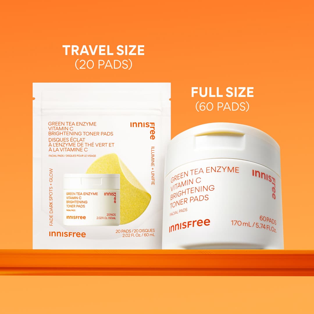 Innisfree Green Tea Enzyme Vitamin C Brightening Toner Pads