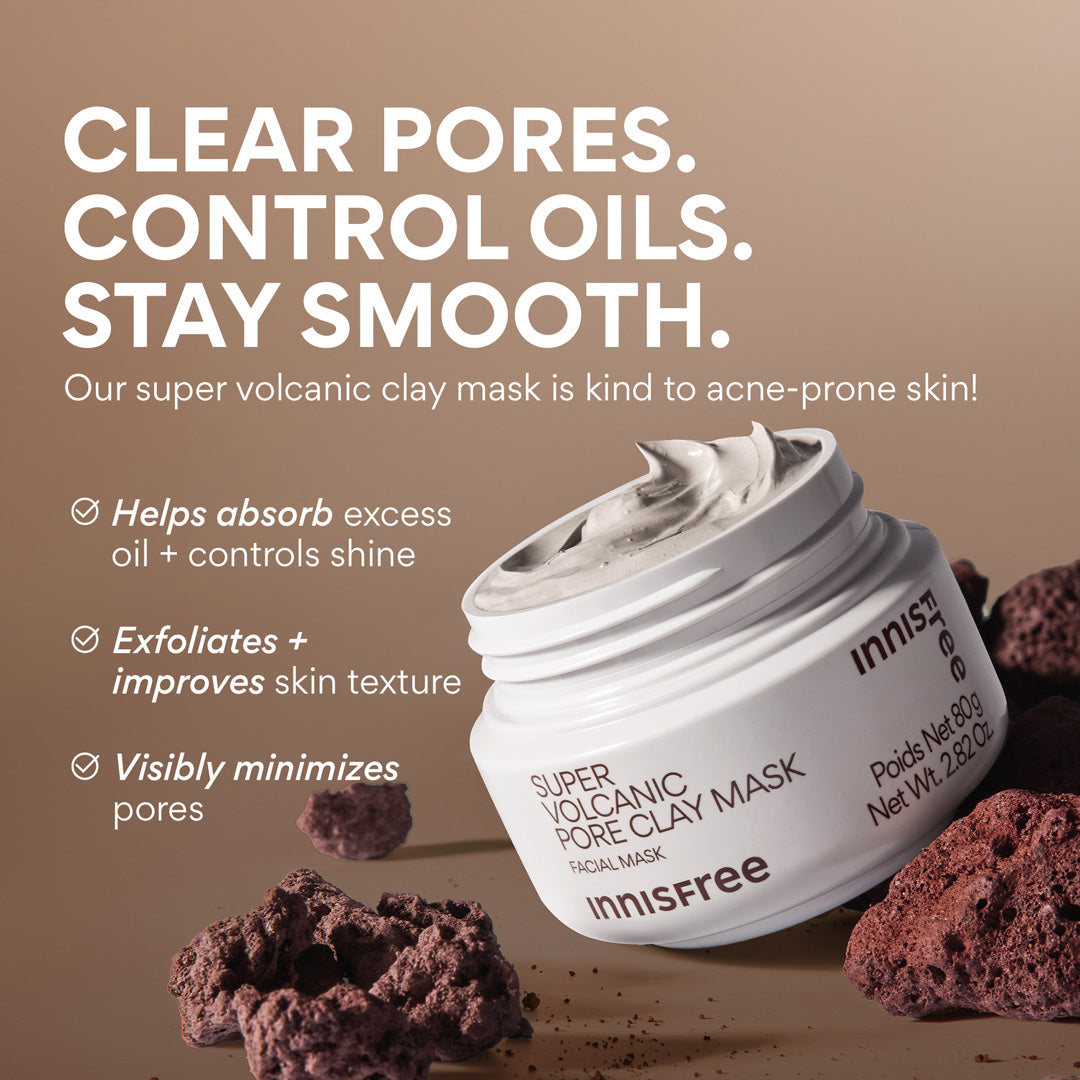 Innisfree Super Volcanic Clarifying Clay Mask Deep Cleanse and Fresh-Looking Skin