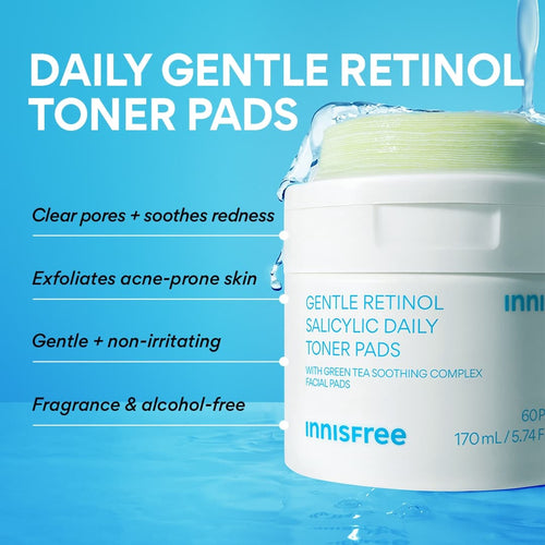 Innisfree Daily Gentle Renewing Clarifying Toner Pads