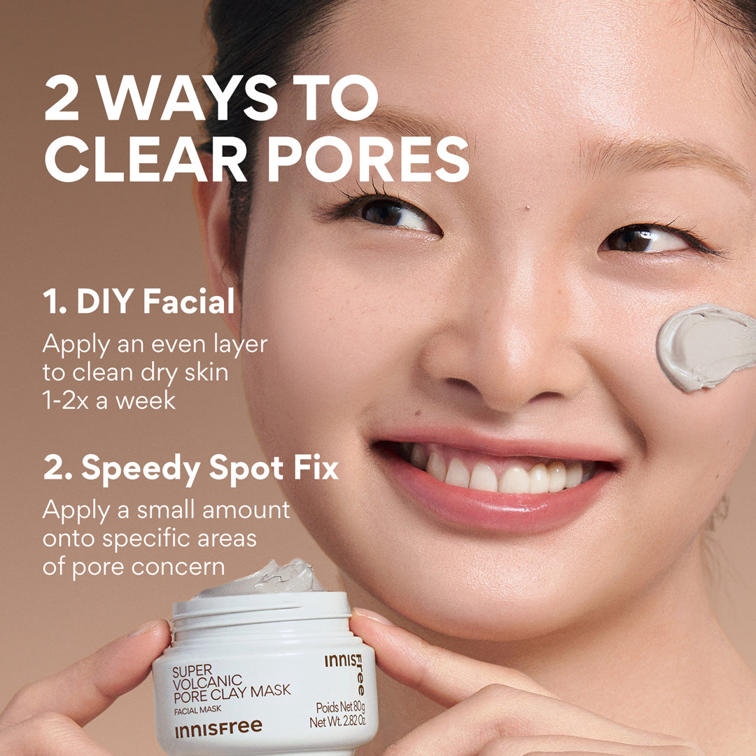 Innisfree Super Volcanic Clarifying Clay Mask Deep Cleanse and Fresh-Looking Skin