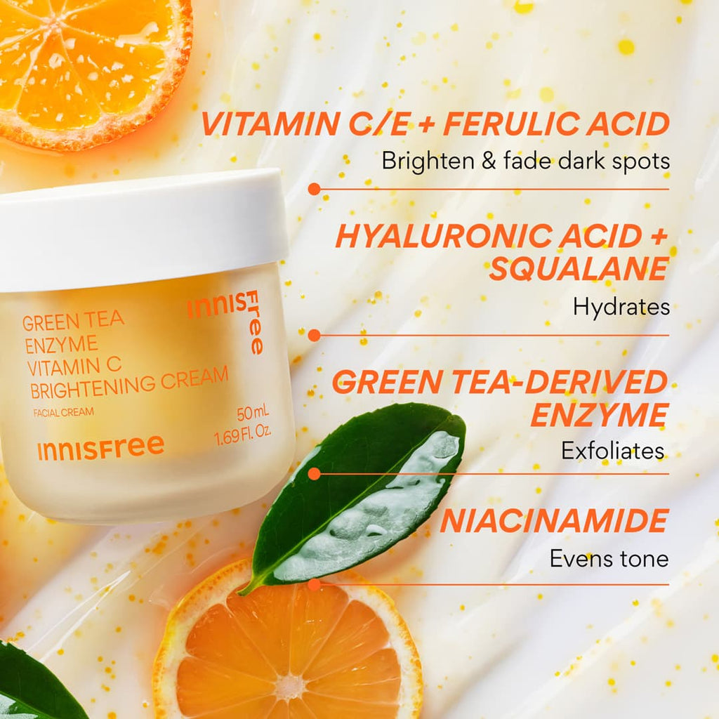 Innisfree Green Tea Enzyme Vitamin C Brightening Cream