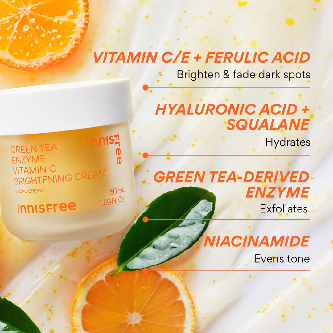 Innisfree Green Tea Enzyme Vitamin C Brightening Cream