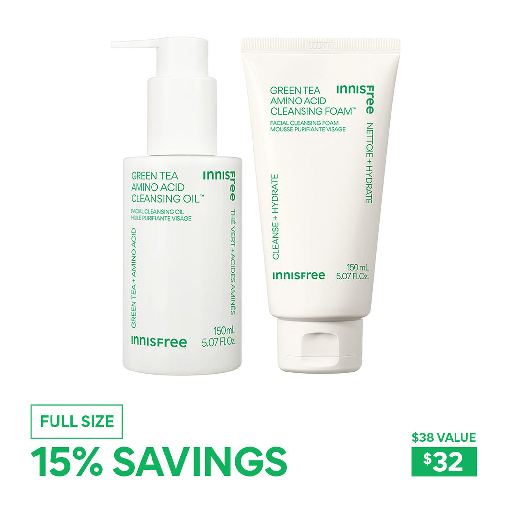 Innisfree Green Tea Double Cleanse Essentials Set