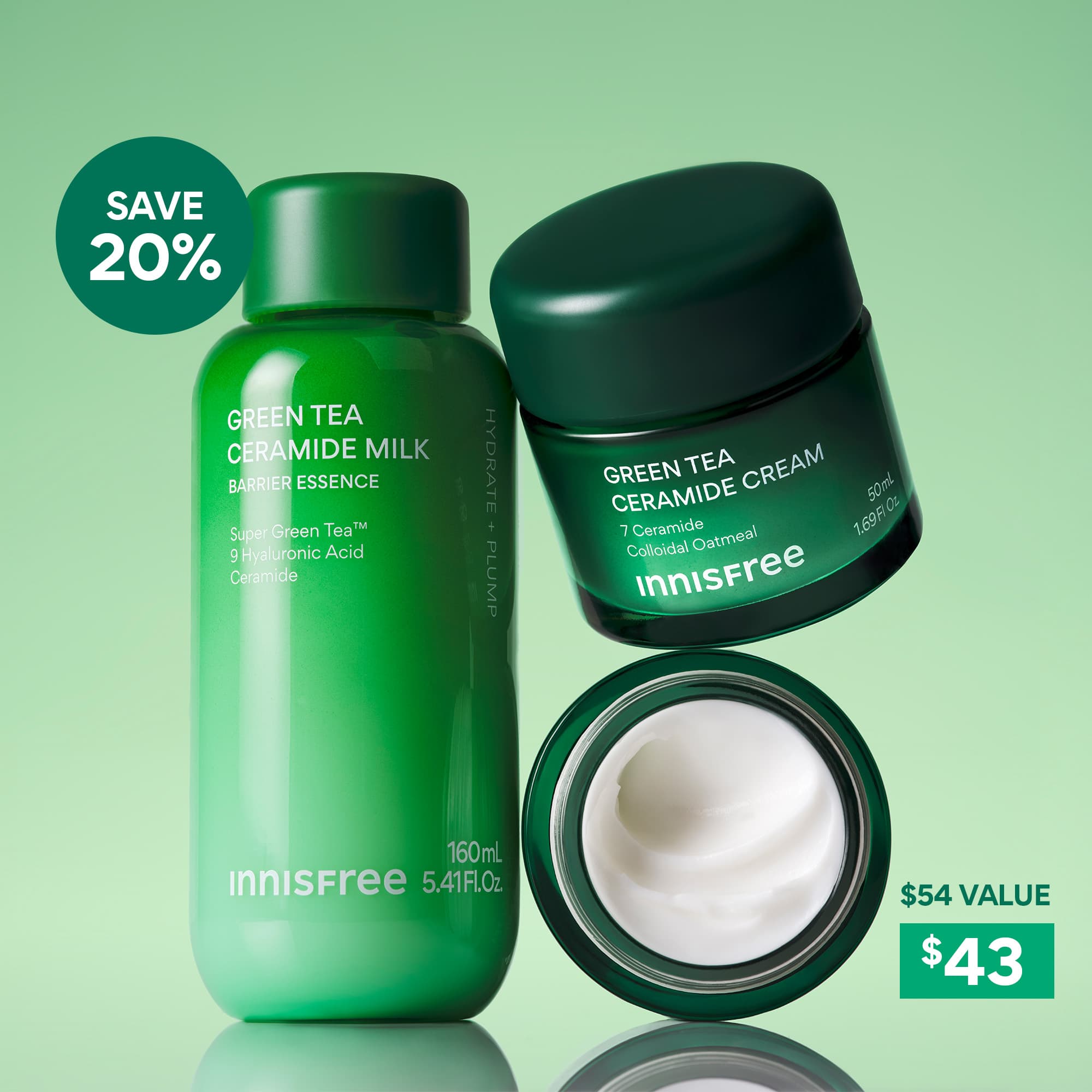 Innisfree Green Tea Ceramide Skin Rescue Duo