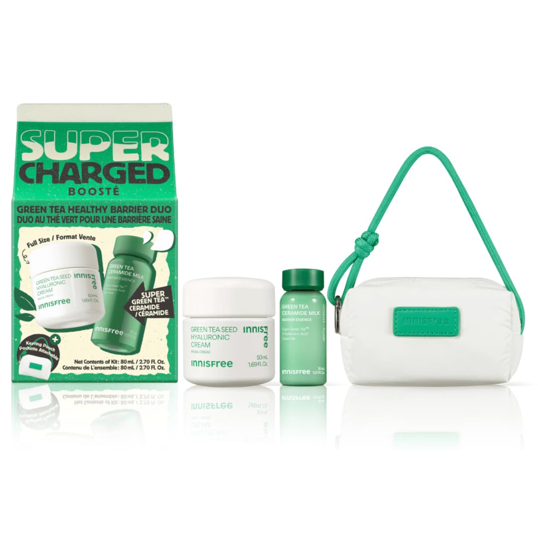Innisfree Super Charged Green Tea Healthy Barrier Duo Set